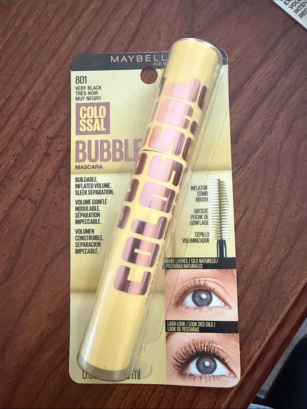 Maybelline Colossal Bubble Mascara - Yellow Tube, Black Shade
